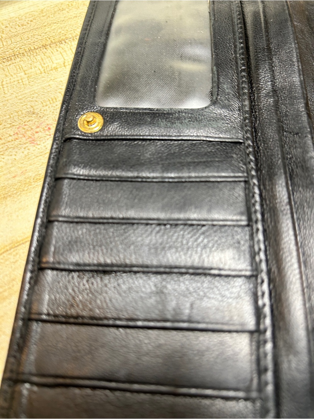 Vivienne Westwood Vintage Black Leather Wallet with Orb Logo GC - Picture 9 of 15